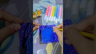 Easy painting on canvas from bubble wrap 🤩#crafty swanandi#plese_subscribe 😢