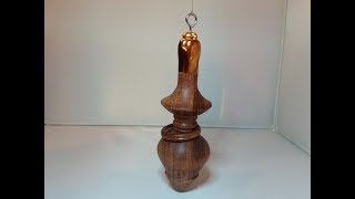 Woodturning - Lets turn Christmas tree ornament with captive ring!