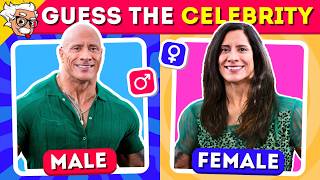 GUESS THE CELEBRITY : By the Opposite Gender Challenge ⚥  | Celebrity Quiz | Quiz 2024