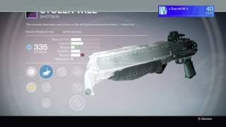 Destiny STOLEN WILL awesome PvE shotgun farming Taken shotgun