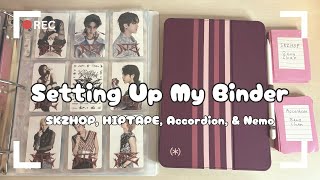 ♡Setting Up Binder For Stray Kids New Comeback HOP♡SKZHOP, HIPTAPE, Accordion & Nemo♡