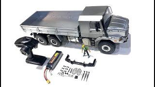 1/14 RC Remote Control Off-road Climbing Truck 6*6 Truck Tractor Trailer Military RTR Truck Boy T