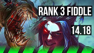 FIDDLESTICKS vs KAYN (JGL) | Rank 3 Fiddle, 9/1/7, Dominating | TR Challenger | 14.18