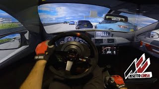 CUTTING UP IN TRAFFIC Assetto Corsa - Triple Screen Setup