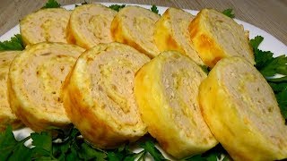 Для любого праздника и не только! Сочный куриный рулет. Все так просто!