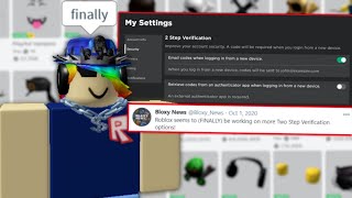 Roblox is FINALLY Improving Account Security...