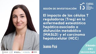 🔴 Impacto de las células T reguladoras en la MASLD y el carcinoma hepatocelular | DIRECTO