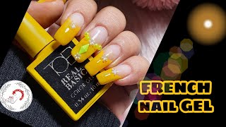 FRENCH nail GEL using TOBI