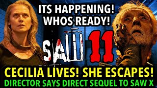 SAW 11 IS HAPPENING! CECILIA ESCAPES! DELETES SCENE! DIRECTOR SAYS DIRECT SEQUEL TO SAW 10! HOFFMAN!