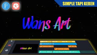 Cara Membuat Efek Tulisan Warna Warni || Tutorial Kinemaster