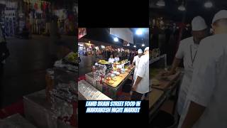 Crazy Lamb Brain Street Food in Marrakesh Night Market #travel #food #shorts #vlog