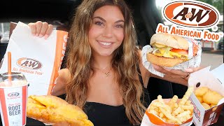 My First Time Trying A&W! • MUKBANG