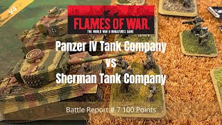 Flames of War V4 Battle Report #7 Americans vs Germans 100 Points