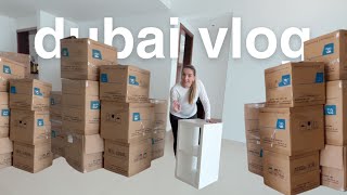 MOVE IN WITH ME!! + empty apartment tour after fire | chatty dubai vlog 💕🌞