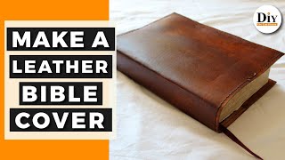 How to Make a Leather Bible Cover - Book Slip on Cover