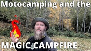 Motorcycle camping in FREEZING temperatures with a heatless fire