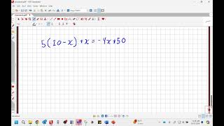 Math 7/8 Compacted: Double-Sided Equation Proper