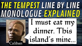 Line by Line: The Tempest, Caliban's "I must eat my dinner" (1.2)