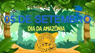 05 de setembro - Dia da Amazônia - Fundo Animado Infantil