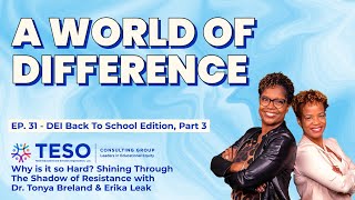 Ep 31: A World of Difference | DEI Back To School Edition, Part 3 | TESO Consulting Group