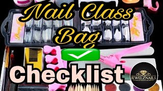 NAIL CLASSES! (WHATS IN MY NAIL CLASS BAG?)TEACHING ACRYLIC NAILS