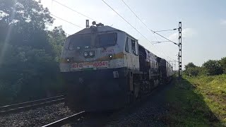 Sabarmati WDP4B Led Yesvantpur-Barmer AC Express Accelerates Out of Akurdi