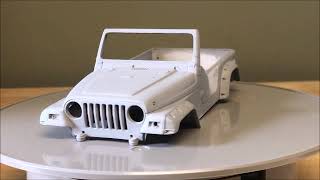 REVELL JEEP RUBICON PART # 2. A NEW BUILD.A new look on it.NIECE'S BUILD