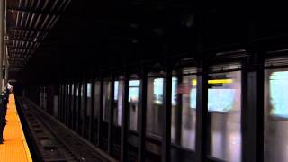 IRT Lexington Avenue Line: R142 5 trains passing Bleecker Street