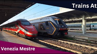 Trains at Venezia Mestre (Italy)