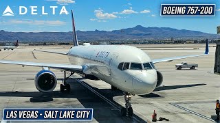 HEAVY TURBULENCE on Delta's Boeing 757! | Las Vegas - Salt Lake City