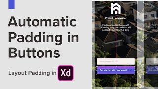 Auto Padding on Buttons in Adobe XD ► Auto Aware Layout and Auto adjustable buttons