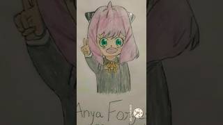 How to draw Anya forger with pencil colour