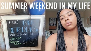 summer weekend in my life | costco, target, + monster truck birthday party