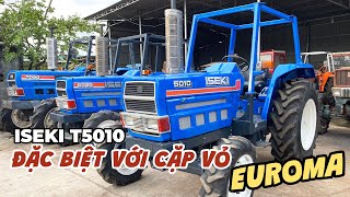 ISEKI T5010 Bản trợ lực lái, 2 cầu, đặc biệt lên cặp vỏ mới EUROMA! Máy Cày Đức Đạt. ĐT 0986.782.167