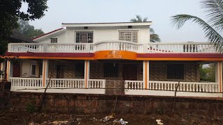 माझं गाव माझं घर🏠🌳🌴 #kokan #nature #beutiful #rain #greenery #house #mountains #trees #frams #farmer