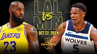 Los Angeles Lakers vs Minnesota Timberwolves Full Game Highlights | October 22, 2024 | FreeDawkins