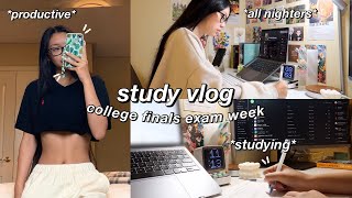 STUDY VLOG | productive college FINALS WEEK in my life | studying & exam results🧍🏻‍♀️