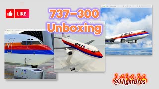 United Boeing 737-300 Model Airplane Unboxing #airplane #boeing737  #unboxing