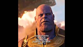 your month is your marvel characters #shorts #marvel #mcu #edit