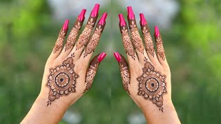 goll tikki mehndi design for eid 2024 || eid mehndi designs || henna designs tikki for eid 2024