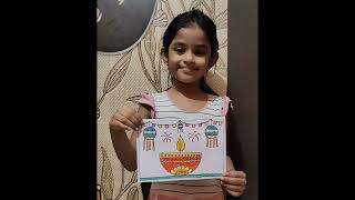 Diwali festival drawing easy/Diwali festival drawing for kids/Diya drawing for kids