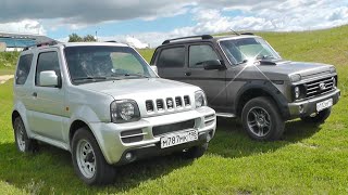 Машина ездить в лес. Suzuki Jimny vs Нива. Обзор плюсов и минусов, как сохранился, что чинить...