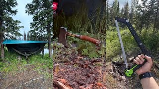 Summer Day in Alaska, Camping and Easy Campfire Cook