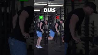 DO YOUR DIPS CORRECTLY! #fitness