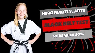 HERO Black Belt Test 2015