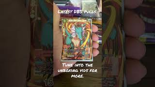 Dragon Ball Super TCG unboxing pulls. #dragonballsuper #dragonballz