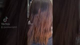 keune balayage highlights on dark hair .