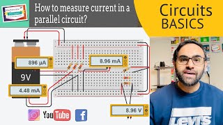 #10 DC Circuit Analysis ➤ How to measure current in a parallel circuit using Multimeter?