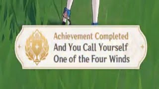 And You Call Yourself One of the Four Winds Hidden Achievement | Easy Primogems | Fast Primogems