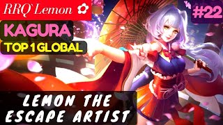 Lemon The Escape Artist [Top Global 1 Kagura] | RRQ`Lemon ✿ Kagura Gameplay #22 Mobile Legends